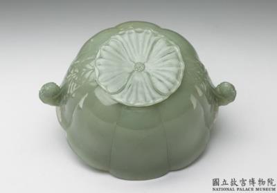 图片[3]-Jade flower-shaped bowl with bud-shaped handles, Mughal Empire-China Archive